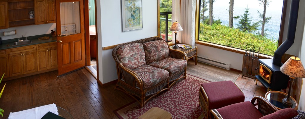 blue jay and otter cabin interior at point no point resort