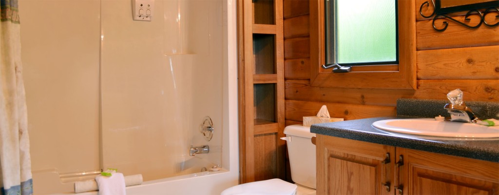 cabin c humming bird cabin bathroom at point no point resort