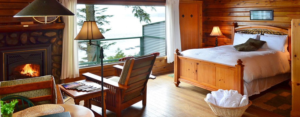 cabin 13 interior at point no point resort, vancouver island