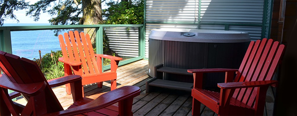 cabin 9 and 10 log cabin duplex deck at point no point resort